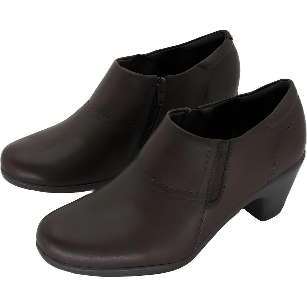 Women's Caine Side Ankle Boot Dark Brown US 9.5 M - Picture 2 of 6